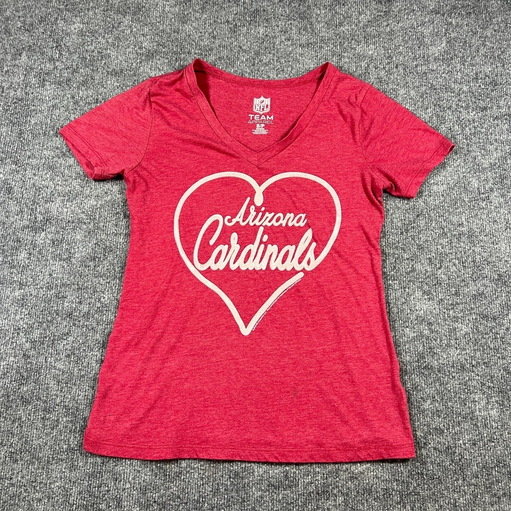 Arizona Cardinals T Shirt Womens Small Heather Red NFL Team Apparel Football NFL